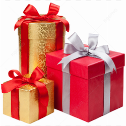 Wrapped gift box image