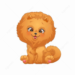 Cute cartoon puppy