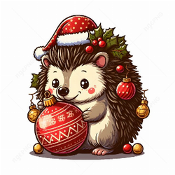 New Year's hedgehog