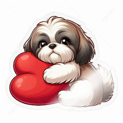 Puppy and big heart