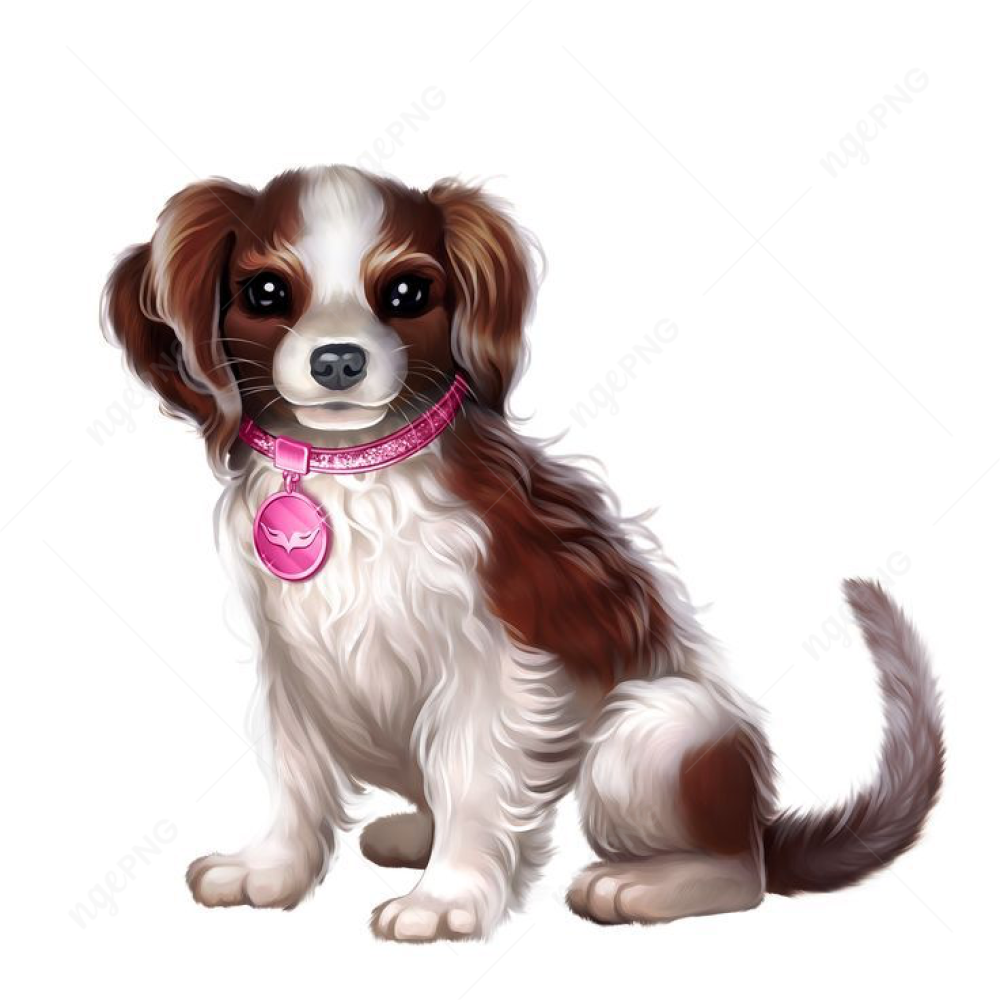 Beautiful dog with collar
