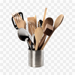 The kitchen utensils