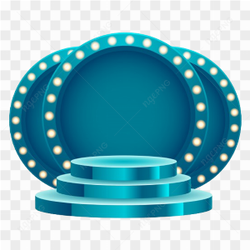 3D podium with spotlight  stage illustration transparent PNG