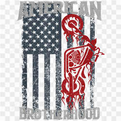 American Flag Patriotic Biker Motorcycle