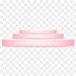 3D Pink Podium studio on transparent background PNG