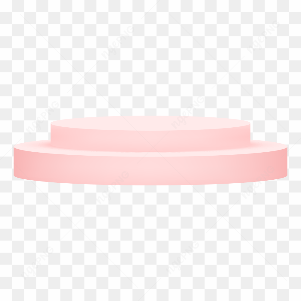 Pink Podium 3d on transparent background PNG