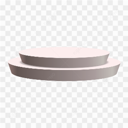 Round podium 3d on transparent background PNG