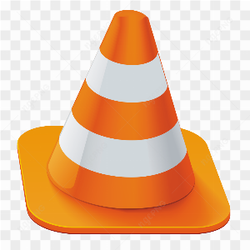 Road highway traffic construction cones with orange color on transparent background PNG