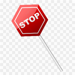 Stop sign illustration on transparent background PNG