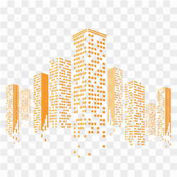 Building logo template on transparent background PNG