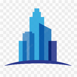 Buildings real estate logo template on transparent background PNG