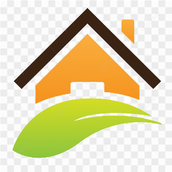 Home logo design on transparent background PNG