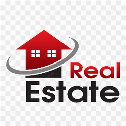 House real estate logo design template on transparent background PNG