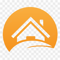 Illustration of house logo design template on transparent background PNG