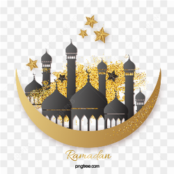 Ramadan Ramadan Golden Powder Muslim Church Free PNG 