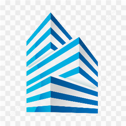 Real estate logo on transparent background PNG
