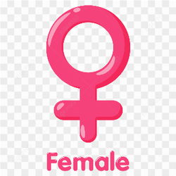 Gender symbol. meaning of sex females on transparent background PNG