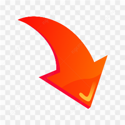 Arrow in red color illustration on transparent background PNG
