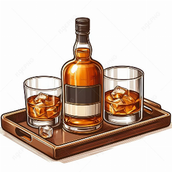 Whiskey with ice