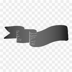Hand drawn black banner on transparent background PNG