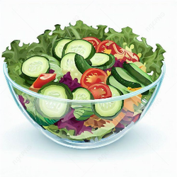 Bowl of vegetable salad