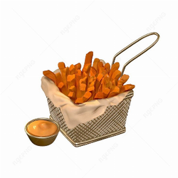 Fragrant crispy French fries