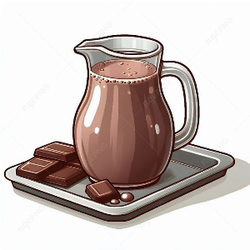 Flavored hot chocolate