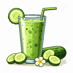 Healthy cucumber smoothie