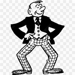 Man clipart black and white