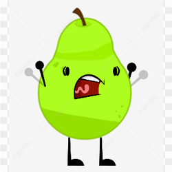 Green pear clipart