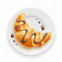Crispy croissant with filling