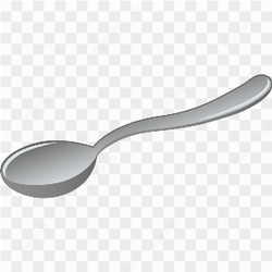 Grey spoon clipart