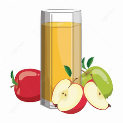 Delicious apple juice