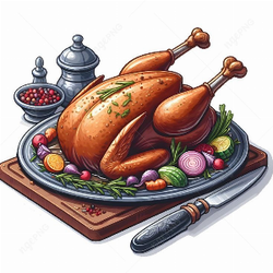 Baked chicken with vegetables