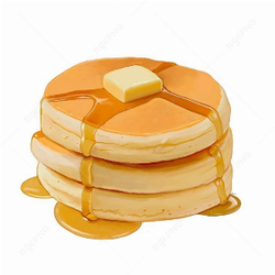 Pancakes with syrup