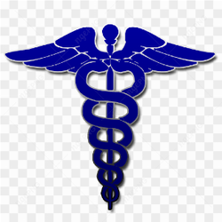Medical sign blue