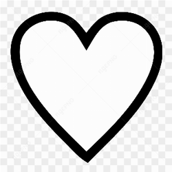 Heart shape line drawing