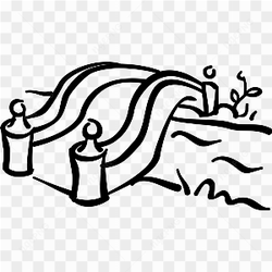 Bridge over stream clipart