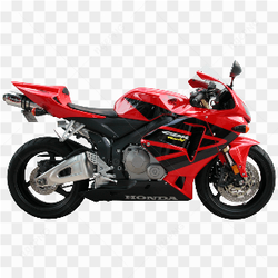 Une Honda CBR600RR rouge