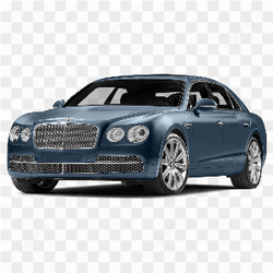 Une Bentley Flying Spur W12 d'un bleu profond