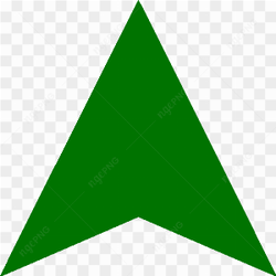Une flche verte pointant vers le bas