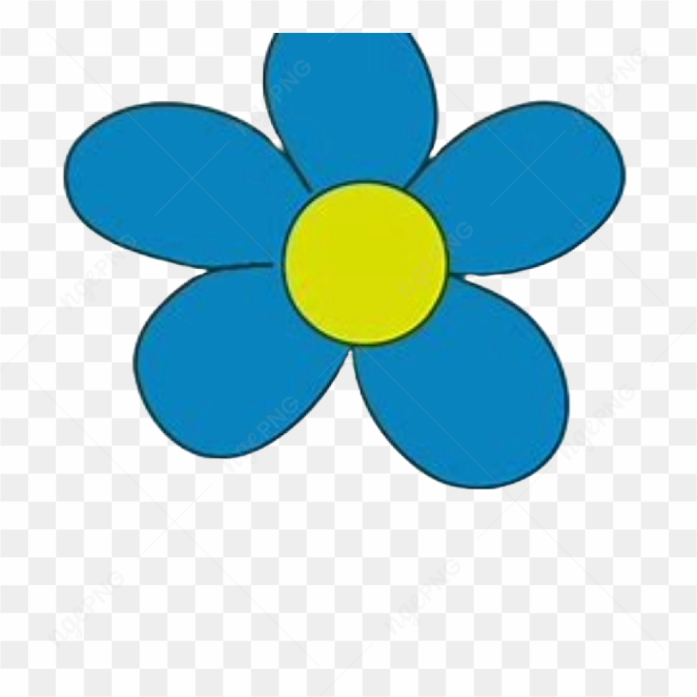 Blue Sun Flower