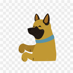 Happy dog transparent image 