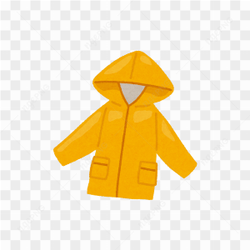 Yellow raincoat image