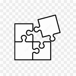 Puzzle black and white