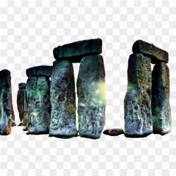 Stonehenge glowing through the stones