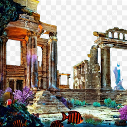 Atlantis underwater acropolis