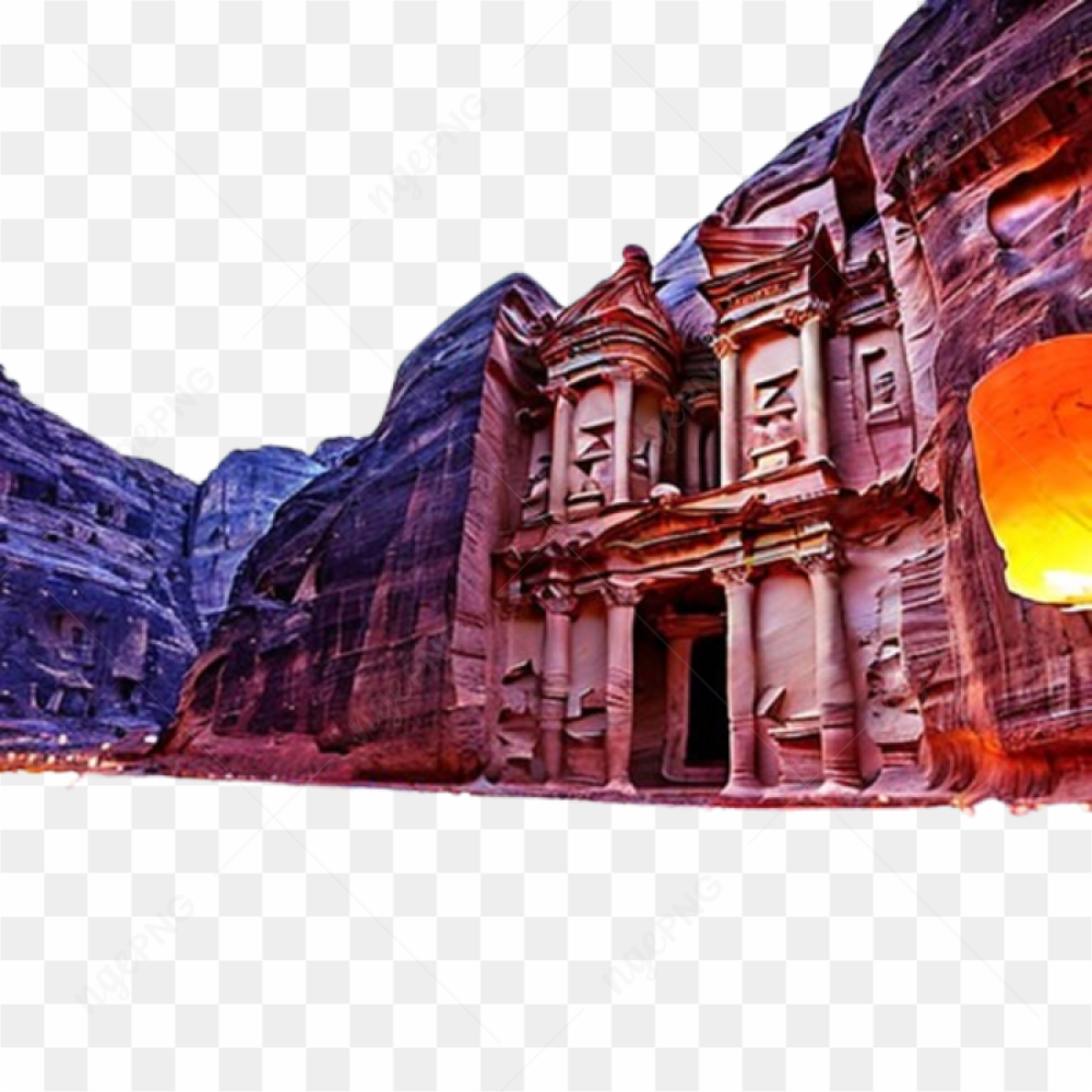 Jordania architecture rockcut