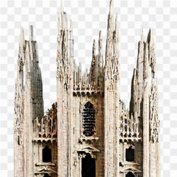 Milan cathedral gothic spires italia