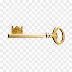 Gold Antique Key